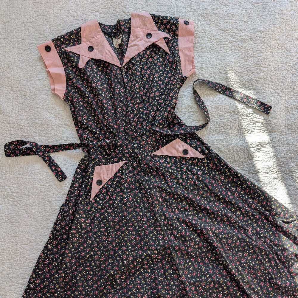 vintage floral dress